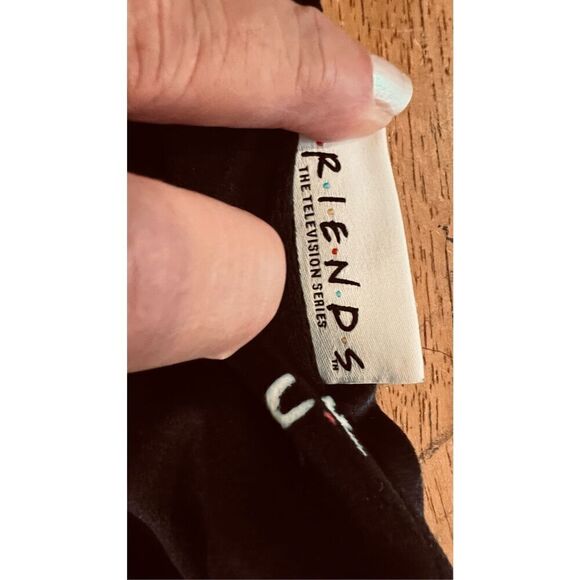 M&S MARKS AND SPENCER FRIENDS TV SHOW BLACK VELOUR TOP Y2K SZ YOUTH 14 - 15 ADUL - Picture 7 of 10